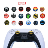 Imagem da oferta Bottom marvel silicone polegar grip cap para playstation 5 ps5 ps4 xbox joystick tampa protetora - 2 pçs