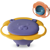 Imagem da oferta Potinho para alimentação bebê e crianças com sistema antiderramamento 360° graus pote de equilíbrio (Roxo com amar