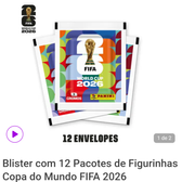 Imagem da oferta 12 Pacotes Figurinhas Panini