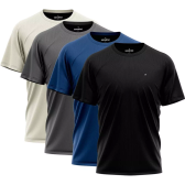 Imagem da oferta Kit 4 Camiseta Dry-fit Sandrini Masculina Academia Caminhada