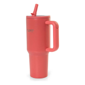 Imagem da oferta Copo Térmico Com Canudo Inox Noah Rosa Alma Genius - 1200ml