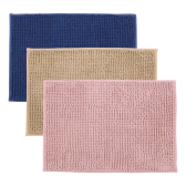 Imagem da oferta Kit 3 Tapetes De Banheiro Microfibra Bolinha Macio Seca Pés