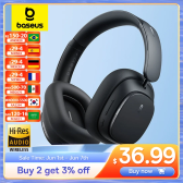 Imagem da oferta Fone de Ouvido Baseus H1 Pro sem Fio Híbrido