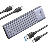 Imagem da oferta UGREEN M.2 NVMe SATA SSD Enclosure USB 3.2 Gen2 10Gbps Enclosure for NVMe PCIe M-Key (M+B Key) SATA NGFF (M+B) Key Suppo
