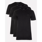 Imagem da oferta Kit Camisetas Tommy Hilfiger Masculina Essential Preta 3un