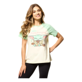 Imagem da oferta Camiseta Casual Unissex Adorable Yoda Em Algodão Disney