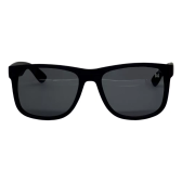 Imagem da oferta Óculos De Sol Masculino Quadrado com Proteção Uv400 Preto + Case