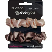 Imagem da oferta Scrunchie Para Cabelo Ever You Tecido Rosa 2 Unidades
