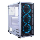 Imagem da oferta Gabinete Gamer Redragon Wheel Jack White Mid Tower RGB Lateral e Frontal em Vidro Branco - GC-606WH
