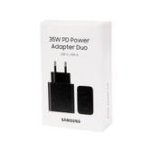 Imagem da oferta Original SAMSUNG 35W Carregador Super Rápido para Galaxy S24 S25 Z Flip Fold 6 5 4 S24 S23 S22 Note20 Ultra Plus A55 5A