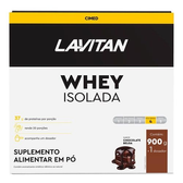 Imagem da oferta Suplemento Alimentar Whey Isolado em Pó Lavitan Chocolate Belga 900g + Dosador
