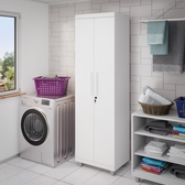 Imagem da oferta Dê uma olhada em Armário Multiuso Pallas 2 Portas Com Chave Organizador Sapateira Armário Lavanderia - LH Móveis p