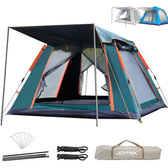 Imagem da oferta Barraca Grande De Camping Automatica Impermeavel 4 Pessoas 240 * 240 * 154cm Joyfox
