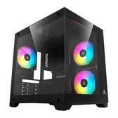 Imagem da oferta Gabinete Gamer Acegeek Gimli Rainbow Mid-Tower Lateral de Vidro Com 3 Fans Preto AG-GIMLI-BK-3F