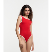 Imagem da oferta Body em Algodão com Viés Contrastante e Decote nas Costas