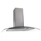 Imagem da oferta Coifa de Parede Fogatti Slim 90cm Vidro Curvo Inox - 220V - Coifa de Parede