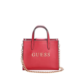 Imagem da oferta Bolsa feminina GUESS Factory Irvington Micro Vermelho