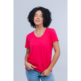 Imagem da oferta Camiseta Básica Rosa Romã - Camiseta Rosa