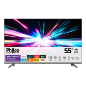 Imagem da oferta Smart Tv 55 4K UHD Ptv55g3ersgb Roku Tv Led Dolby Audio Philco