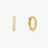 Imagem da oferta Brinco Argola Fio Redondo 12mm em Prata com Banho de Ouro Amarelo 18k