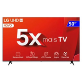 Imagem da oferta Smart TV 50" 4K LG Ultra HD com Processador a5 Ger7 AI Alexa/Chromecast integrado Otimizador de Jogos webOS - 50UT8050