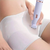 Imagem da oferta Barbeador elétrico feminino dois em um - adequado para sobrancelhas rosto pernas e axilas removedor portátil de pel