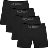 Imagem da oferta Kit com 4 Cuecas Boxer Algodão Sem Costura Zorba (BR Alfa G Regular Preto)