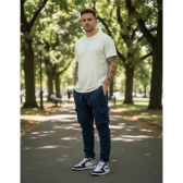 Imagem da oferta Calça Jogger Cargo Masculina Milimétrica Preta 4 Bolsos