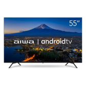 Imagem da oferta Smart TV 55” 4K Ultra HD D-LED Aiwa IPS Android Wi-Fi Bluetooth Google Assistente 4 HDMI 2 USB - AWS-TV-55-BL-01-A