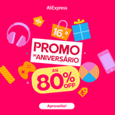 Imagem da oferta Cupons Aniversário Aliexpress com Até R$680 OFF