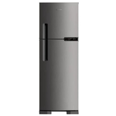 Imagem da oferta Geladeira Duplex Brastemp 375 Litros Frost Free Inox BRM44HK 220V