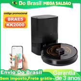 Imagem da oferta Robo Aspirador de Pó Abir K30 com AutoEsvaziamento Laser Lidar duplo sensores TOF LUZ UV para es