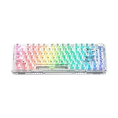 Imagem da oferta Teclado Mecânico Gamer Machenike K500f-B81 CRYSTAL 75% Switch Crystal Tátil Hot-Swappable Branco Transpar4ente - K500F