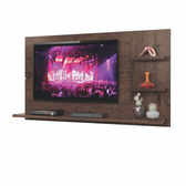 Imagem da oferta Painel para TV até 49 Polegadas Jacarandá New Clean Zanzini - Marrom