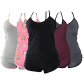 Imagem da oferta Kit com 5 Baby Dolls Paris Algodão Penteado
