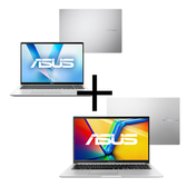 Imagem da oferta Notebook ASUS VivoBook 16 Snapdragon X X1-26-100 16GB SSD 512GB W11 X1607QA-MB062W + Vivobook 15 Ryzen 7-5825U 16GB SSD 512GB Linux M1502YA-NJ612