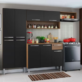 Imagem da oferta Dê uma olhada em Armário de Cozinha Compacta RusticPreto Emilly Top Madesa por R$699,99 Compre na Shopee agora! http