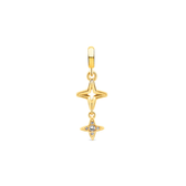 Imagem da oferta Pingente Life Signature Estrela Dupla com Banho de Ouro Amarelo