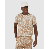 Imagem da oferta Camiseta Slim Masculina Folhagem Em Algodão Cinza G - Moda feminina masculina plus size e infantil |