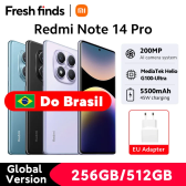 Imagem da oferta Estreia mundial versão global xiaomi redmi note 14 pro 4g smartphone 200mp câmera ai mediatek helio G100-Ultra 6.67 "5