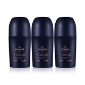 Imagem da oferta Kit Desodorante Antitranspirante Roll-on  Homem Sagaz (3 unidades)