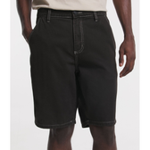 Imagem da oferta Bermuda Slim em Sarja com Pespontos Contrastantes e Laterais Triplas