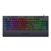 Imagem da oferta Teclado gamer Redragon Shiva K512 RGB QWERTY cor preto com luz RGB