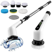 Imagem da oferta Esfregão Elétrico 9 em 1 | Mop Giratório Sem Fio Recarregável | Escova de Limpeza Multiuso para Banheiro Cozinha Rej