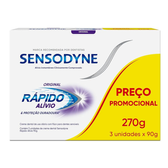 Imagem da oferta Sensodyne Creme Dental para Sensibilidade Rápido Alívio e Proteção Duradoura com Flúor Leve 3 e Pague 2 Alívio Ins