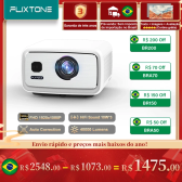 Imagem da oferta FlixTone D9W 3000 ANSI Full HD 1080P Projetor para filmes Android WiFi 6
