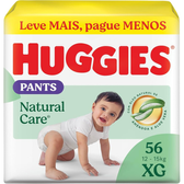 Imagem da oferta Huggies Fralda Premium Roupinha Natural Care XG 56 Un
