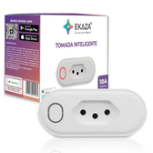 Imagem da oferta EKAZA TOMADA INTELIGENTE 10A WI-FI COMPATIVEL COM GOOGLE ASSISTENTE E ALEXA T206