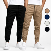 Imagem da oferta Kit 2 Calças Jogger Camuflada Sarja Masculina Punho Elastico