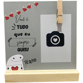 Imagem da oferta Porta Retrato Namorados Polaroide Decoração Mesa Dia dos Namorados - Decoração Bento